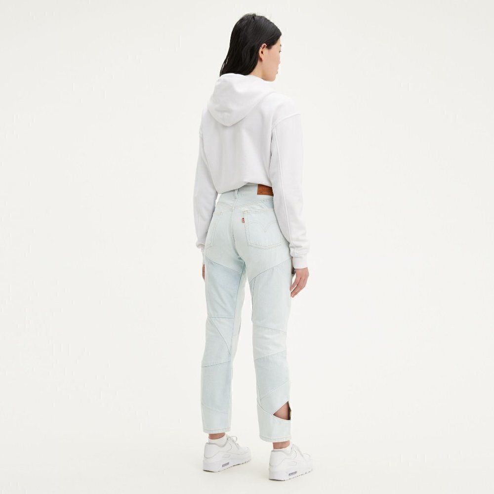 NEW Levi's 501 Original Cut Out Hipster Denim Light Wash Jeans Size 26 - Picture 2 of 11